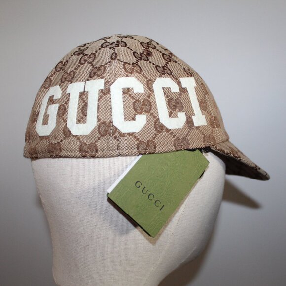 NWT GUCCI GG Monogram Supreme Soft Baseball Hat Cap 25 M 58 cm 751400 - Picture 2 of 10